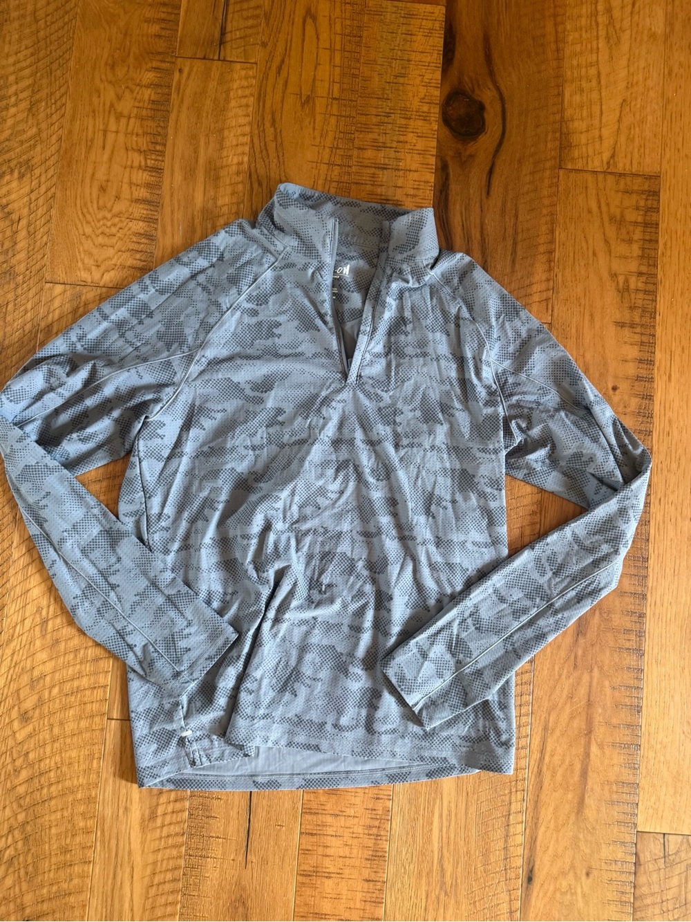 Light Gray Half-Zip Active Pullover